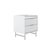 YVES NIGHTSTAND WHITE/CHAMPAGNE PROV