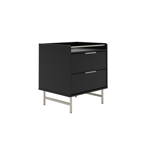 YVES NIGHTSTAND BLACK/CHAMPAGNE PROV