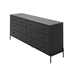YVES 1.8 6 DRAWER DRESSER BLACK PROV