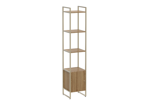 VOSS SHELF UNIT 1 DOOR OAK/CHAMPAGNE PROV