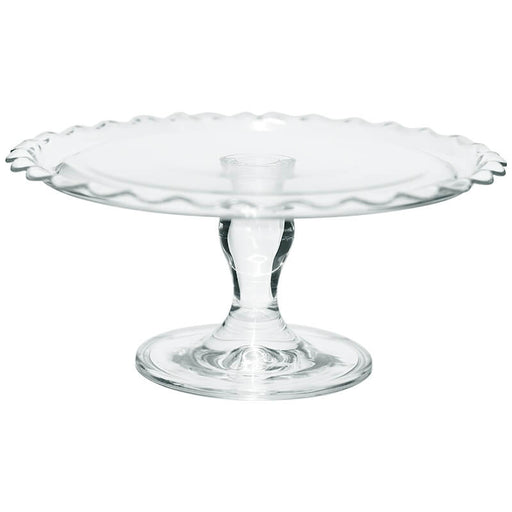 PATISSERIE CAKE STAND 26.5CM TRANS NATAL CUT GLASS