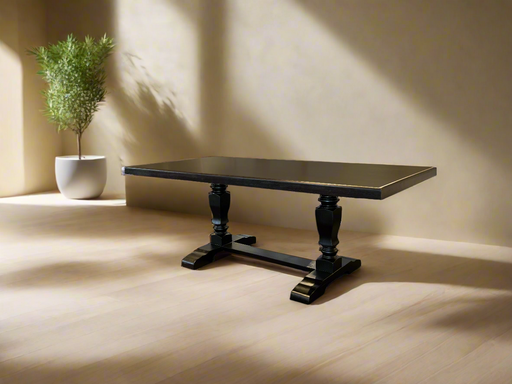 PRADO DINING TABLE - DARK WALNUT LINEAR CLASSICA