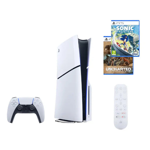 SONY PLAYSTATION 5 SLIM 2X GAMES & MEDIA REMOTE BUNDLE SONY