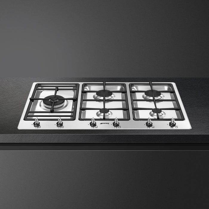 SMEG 90CM CLASSICA S/S GAS HOB SMEG