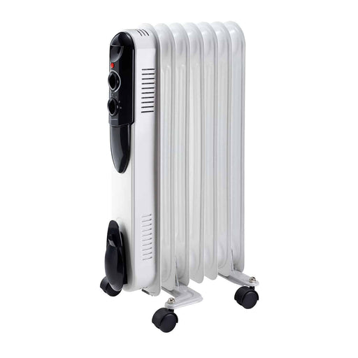 PINEWARE 7 FIN OIL HEATER PINE