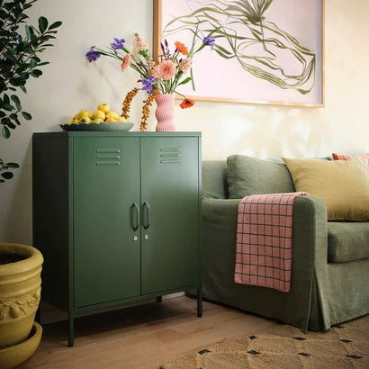 SUGAR CUBE CABINET - DARK OLIVE POPS