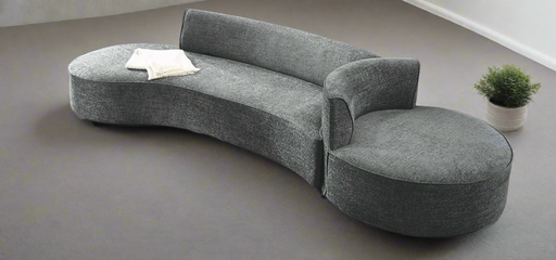 2 PCE QUANTIANO LOUNGE SUITE DARK GRAY INTERSOFA