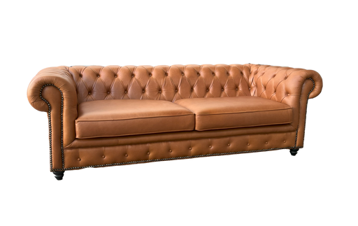 RHODES 3DIV SOFA BROWN FULL LEATHER ALP2497 ALPI