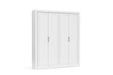 TUTTO 4 DOOR SLIDING WARDROBE (INSIDE 4 DRAWERS) WHITE MATI
