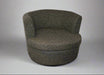 SANDALIO Swivel chair in  black fabric
