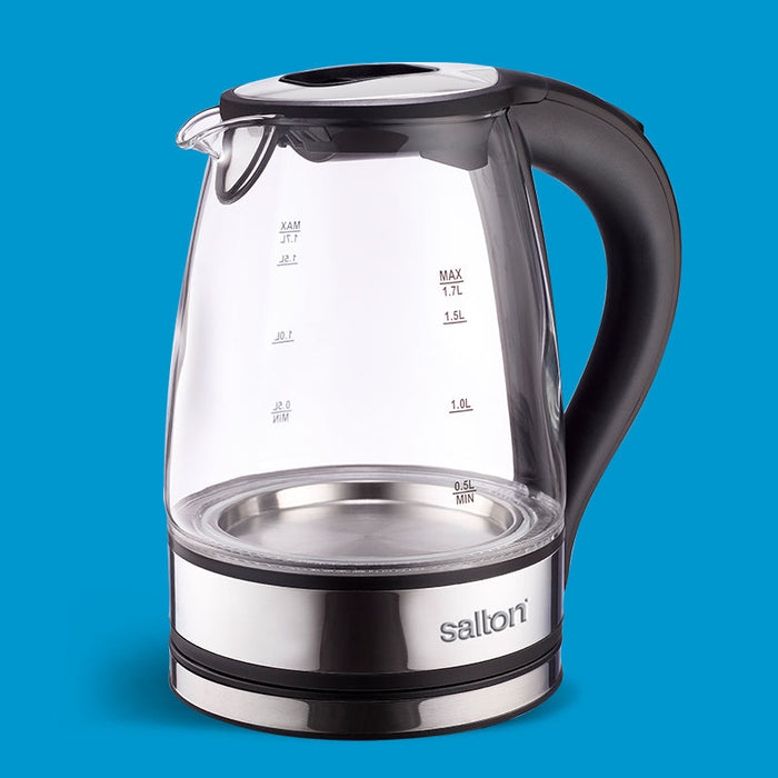 SALTON 1.7L GLASS KETTLE SALT