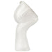 FACE VASE 30CM TRANS NATAL CUT GLASS