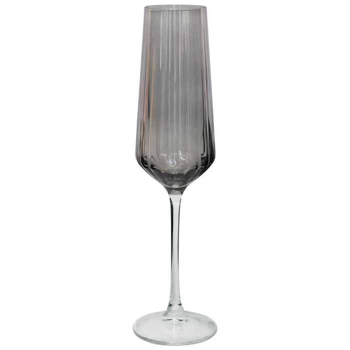 LUXE GREY FLUTE 260ML TRAN