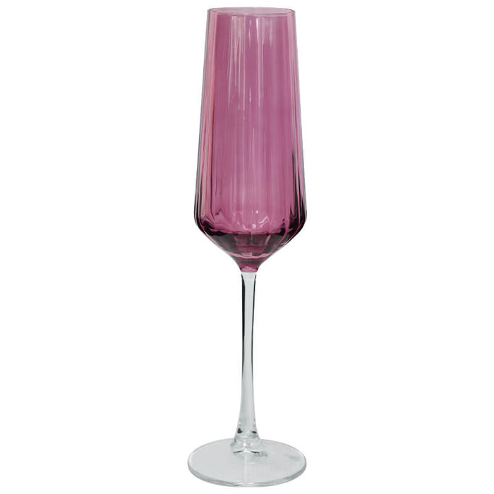 LUXE DUSTY PINK FLUTE 260ML TRAN