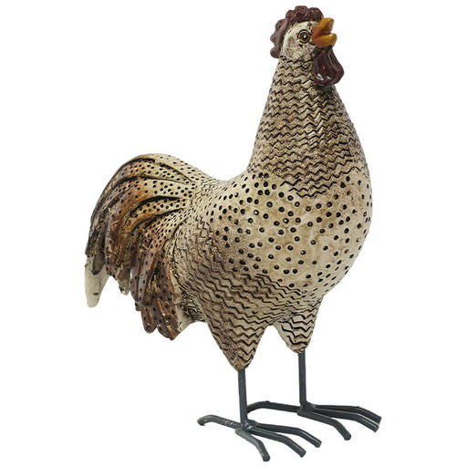 CROWING ROOSTER 21X18CM TRAN
