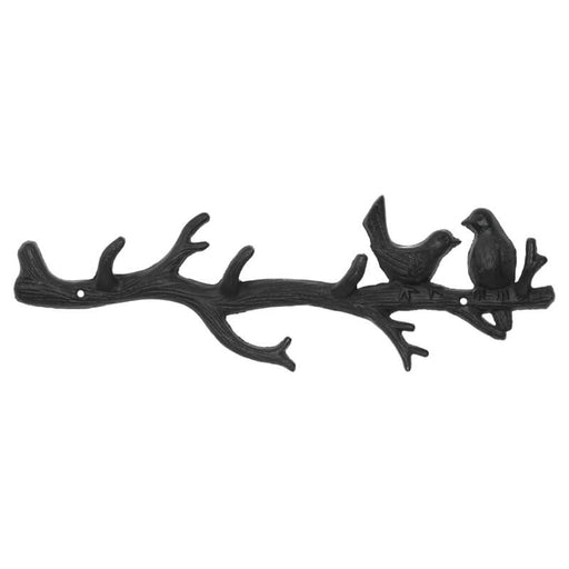 HOOKS TWO BIRDS ON BRANCH 4X44CM TRAN