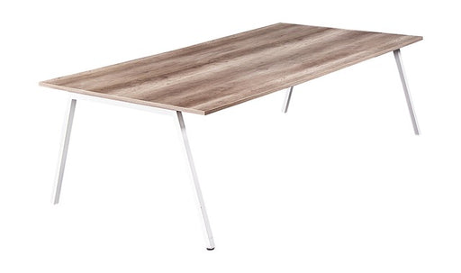 SMART BENCH A-FRAME BOARDROOM TABLE (COIMBRA/WHITE DESK & CHAIR