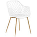 SNOWFLAKE DINING CHAIR WHITE FUYA