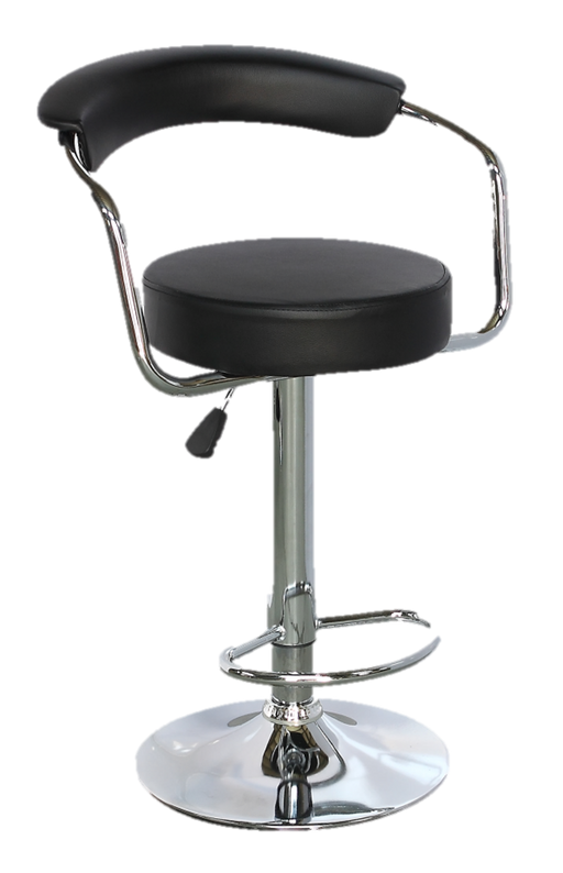LINX SNUG BARSTOOL BLACK FABRIC CDEN