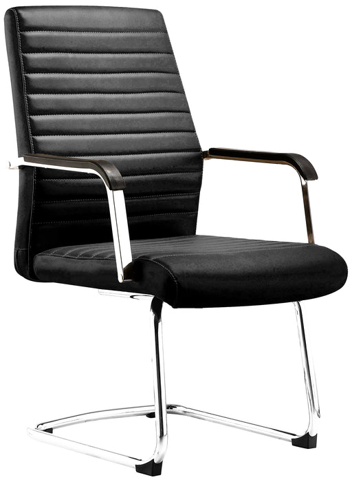 SP-926D VISITOR CHAIR (BLACK PU) STELLAR LIMITED