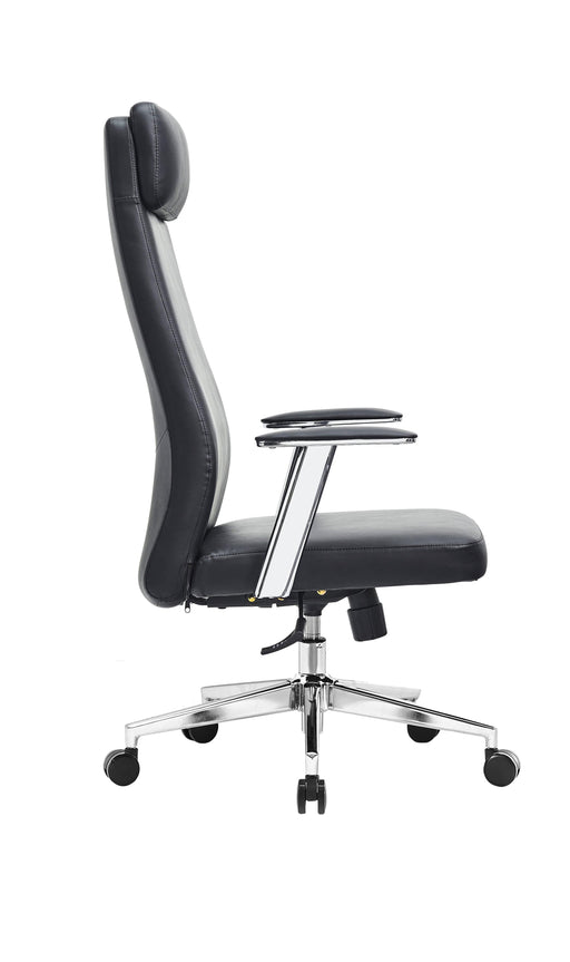 BLACK LEATHER HIGHBACK CHAIR SP-985A STELLAR LIMITED