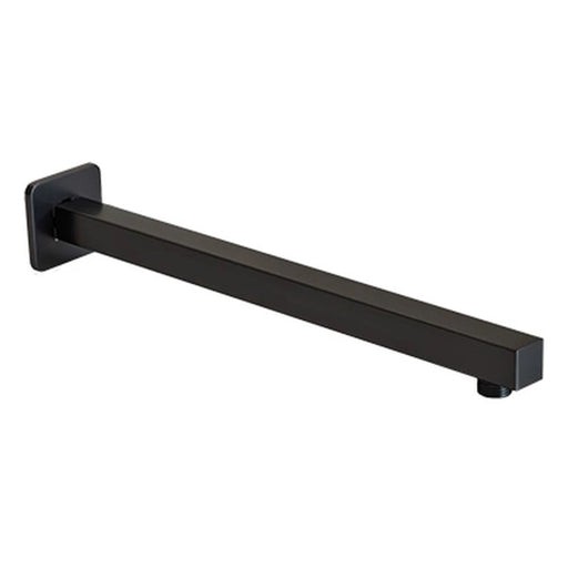 SHOWER ARM LUX SQUARE BLACK SPLASHWORKS