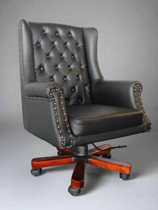 STL-CP-03 HIGH BACK REV CHAIR (PU BLACK) STELLAR LIMITED
