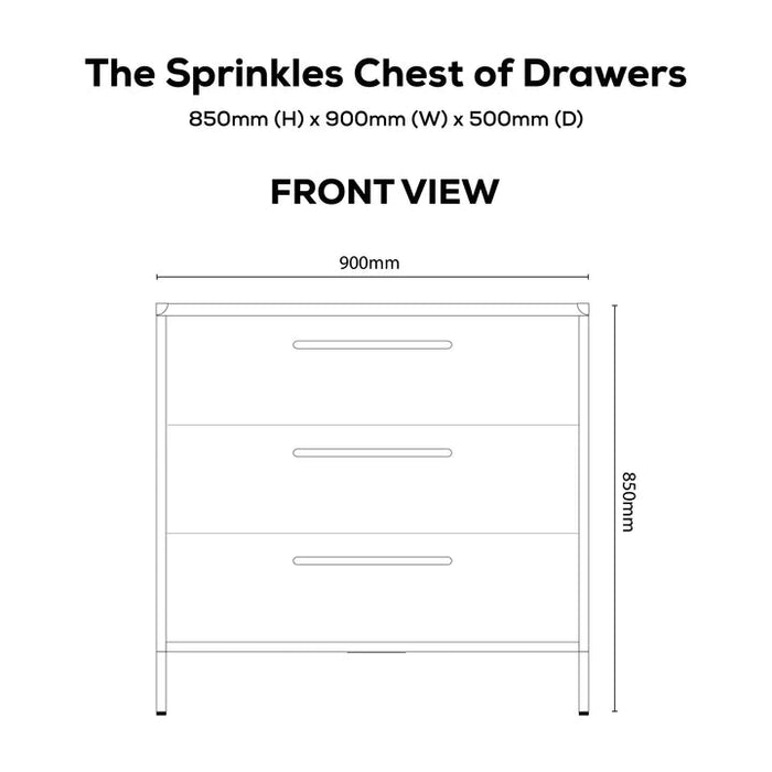 SPRINKLES CHEST OF DRAWERS - KIWI FIZZ POPS