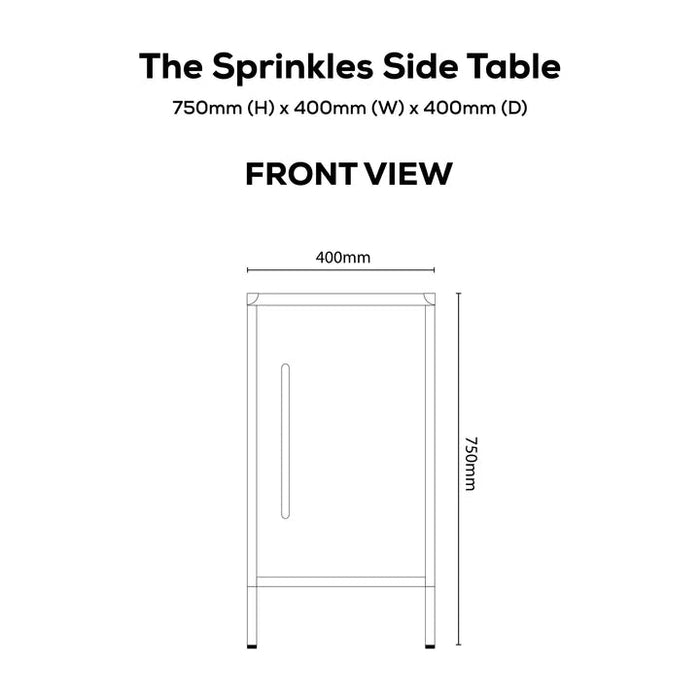SPRINKLES SIDE TABLE - KIWI FIZZ POPS