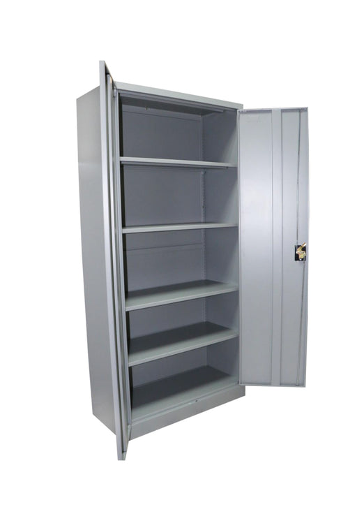 STEEL STATIONERY CUPBOARD (GREY) CDENS
