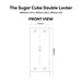 SUGAR CUBE DOUBLE LOCKER - BLUSH POPS