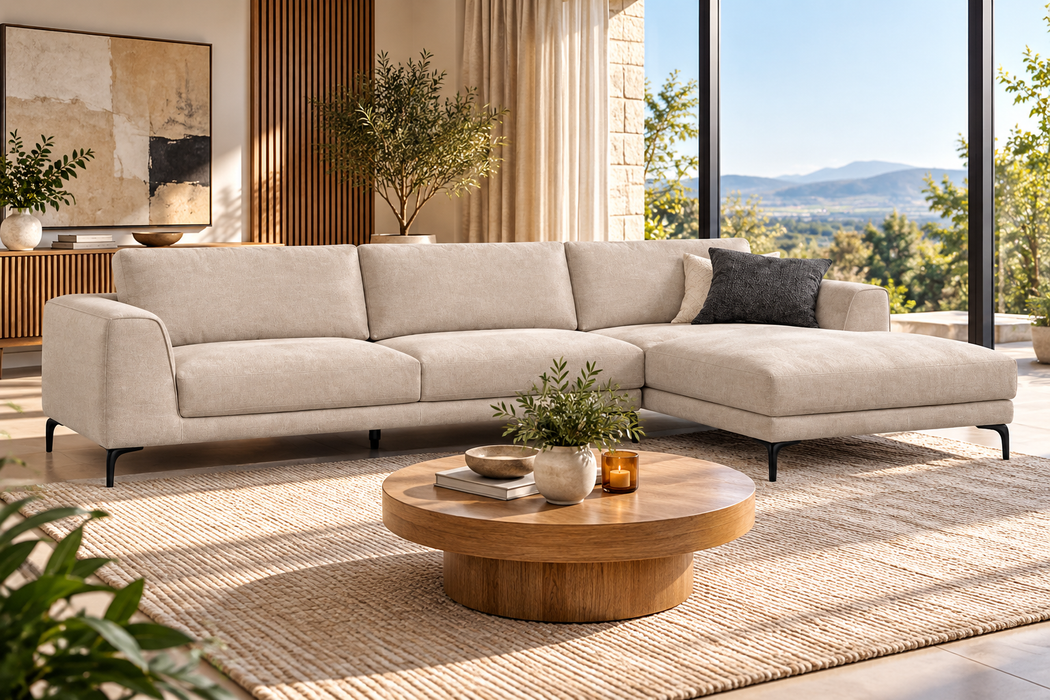 2PCE LANO DAYBED LHF BEIGE VINA