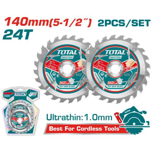 TOTAL TOOLS ULTRA-THIN TCT BLADE SET 2PCS TOTL