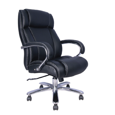 TEXAS HEAVY DUTY CHAIR - BLACK PU - 220KG DESK