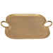 LOMBI MATT GOLD HANDLED TRAY 44X36CM TRAN