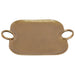 LOMBI MATT GOLD HANDLED TRAY 37X29CM TRAN