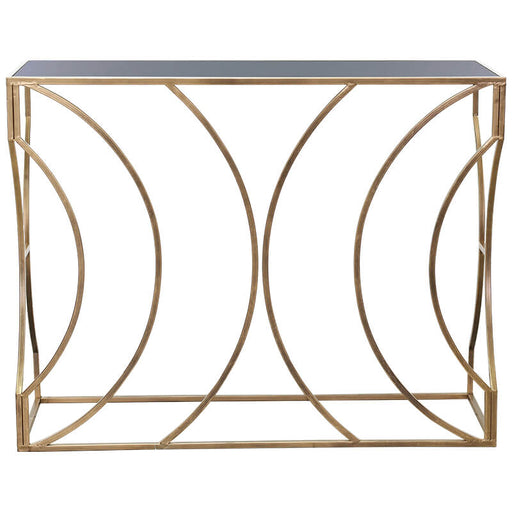 EBONE CONSOLE 79X102X36CM GOLD TRAN
