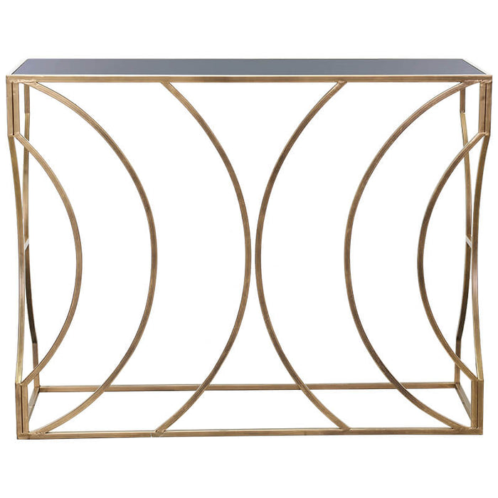 EBONE CONSOLE 79X102X36CM GOLD TRAN