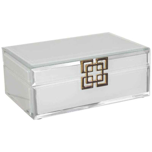 WHITE ACCESSORY BOX 20X13X8CM