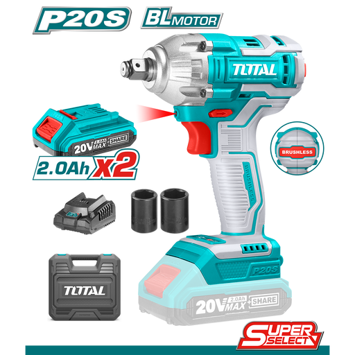 TOTAL TOOLS LITHIUM-ION IMPACT WRENCH BL 20V TOTAL TOOLS NAMIBIA