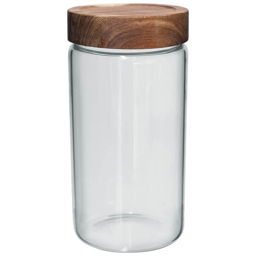 ACACIA GLASS JAR 1.1LT 20X10CM TRAN