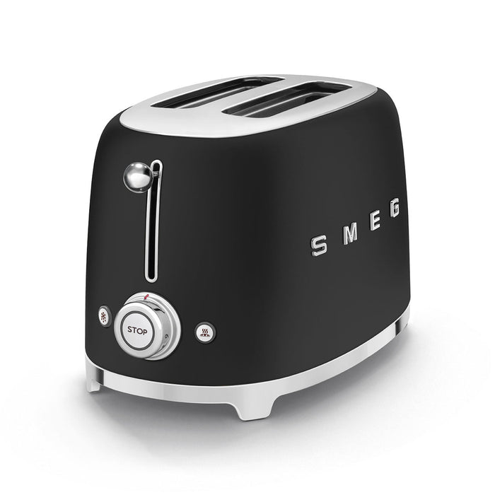 SMEG 2 SLICE RETRO TOASTER BLACK MATT SMEG