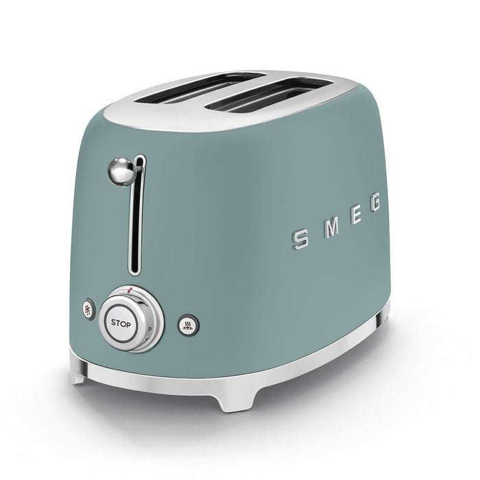 SMEG 2 SLICE RETRO TOASTER EMERALD GREEN MATT SMEG