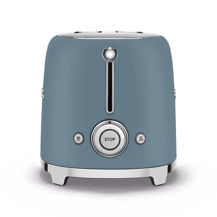 SMEG 2 SLICE RETRO TOASTER STORM BLUE MATT SMEG
