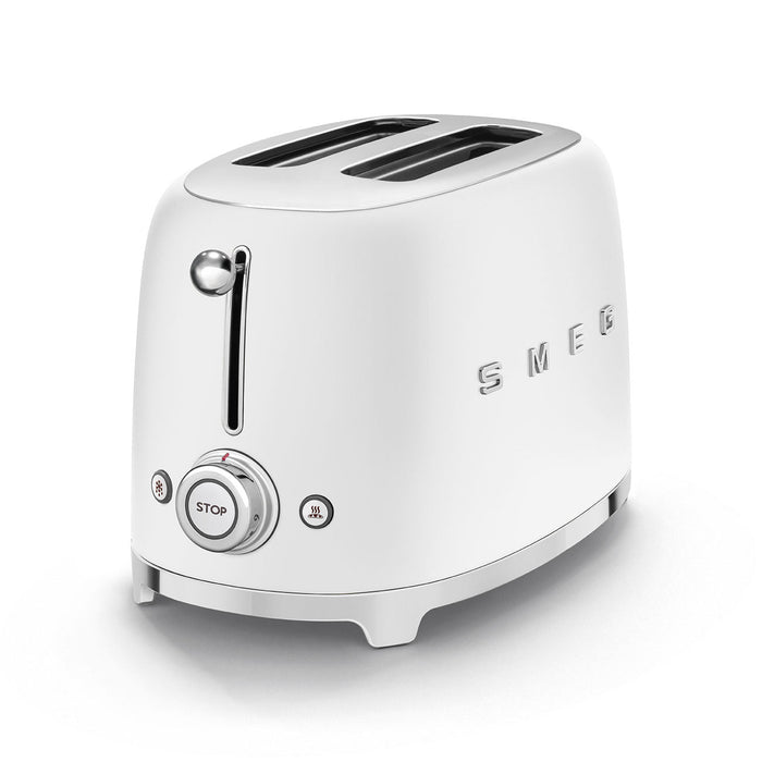 SMEG 2 SLICE RETRO TOASTER WHITE MATT SMEG