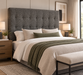 TINA KING HEADBOARD - SOMERSET SHALE FOUR