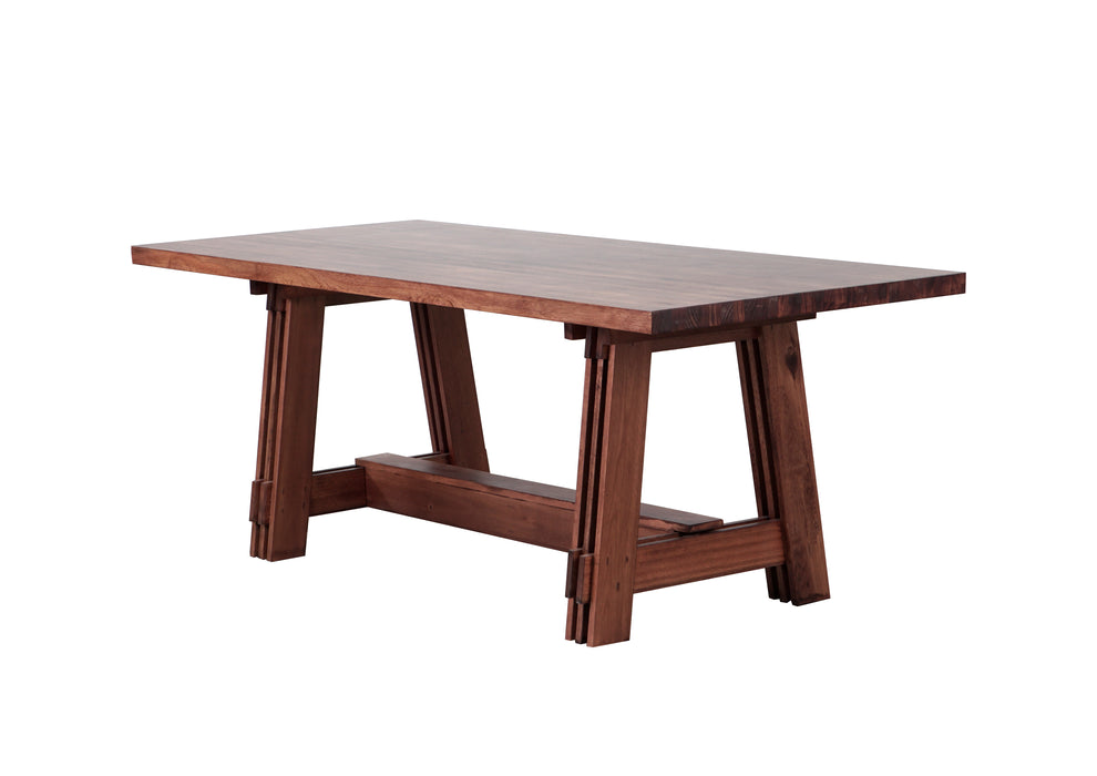 TRESTLE DINING TABLE ONLY - OAK BISCUIT