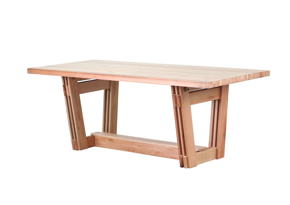 TRESTLE DINING TABLE ONLY - VARNISH TOFU ETVA