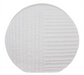 UWA VASE WHITE 36X8X34CM TRANS NATAL CUT GLASS