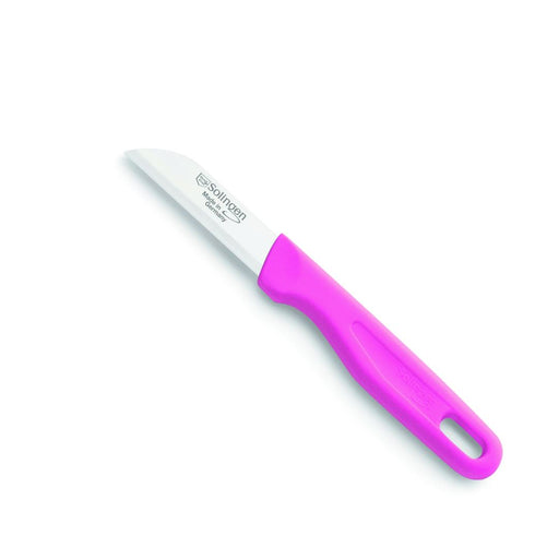 KLEVER SOLINGEN VEG KNIFE STRAIGHT EDGE 6CM PINK STAINLESS STEEL SOLUTI